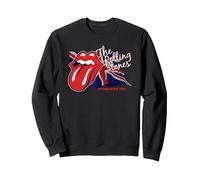 The Rolling Stones UK Flagge Sweatshirt, Unisex für Erwachsene, Schwarz, L