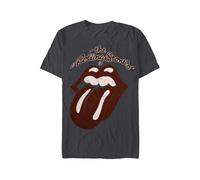 Amplified Unisex Band T-Shirt - The Rolling Stones - Vintage Tongue, M