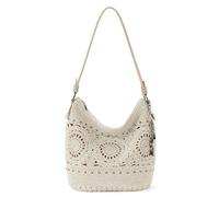 The Sak Damen Crochet Gen Sequoia Hobo-Tasche in handgehäkelter, weicher und lässiger Silhouette, Zeitloses und erhöhtes Design, Natürliches Medaillon