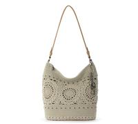 The Sak Sequoia Hobo-Tasche in handgehäkelter, weicher und lässiger Silhouette, zeitloses und erhöhtes Design, Natürliches graues Medaillon, Einheitsgröße