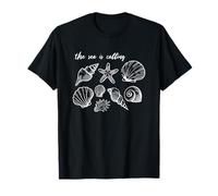 The Sea Is Calling Shells Ocean Seestern T-Shirt