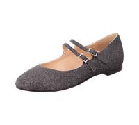 The Seller Ballerina m. Spangen schwarz für Damen, silber, Größe 37 EU