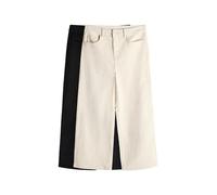 THE SET Damen Cordhosen mit weitem Bein, 2er-Pack Cream/Black Numeric_42