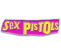 The Sex Pistols Metal Pin Badge Classic Band Logo Nue offiziell Rosa One Size