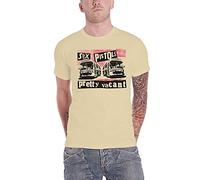 The Sex Pistols T Shirt Pretty Vacant Band Logo Nue offiziell Herren Sand