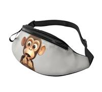 The Silent Monkey Bauchtasche für Damen und Herren, Crossbody-Tasche, modische kleine Bauchtasche für den Außenbereich