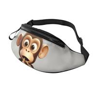 The Silent Monkey Bauchtasche für Männer und Frauen, leichte, verstellbare Gürteltasche, modische Hüfttasche für Reisen, Wandern, Laufen