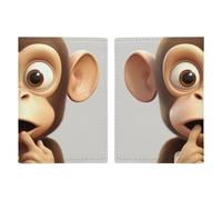 The Silent Monkey Reisepasshülle aus Leder, handgefertigt, mit Karten- und Ticketschlitz, einfacher Zugriff, Reisepasshülle, Reisepasshülle für Damen und Herren, Stil, 20,3 x 13,8 cm, Stil:,