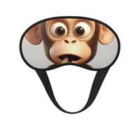 The Silent Monkey Schlafmaske für Damen und Herren, weiche und bequeme Schlafmaske, Verdunkelung, Augenabdeckung für Reisen, Yoga, Nickerchen, Schichtarbeit