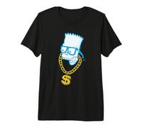 The Simpsons Bart Simpson Skull Bling Big Face Costume Premium T-Shirt