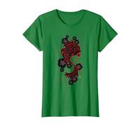 The Simpsons Blinky the Koi Fish T-Shirt, Damen, Dunkelgrün, XL