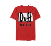The Simpsons - Duff Red - T-Shirt - Rot - M - 100% Baumwolle,Jersey Rot M