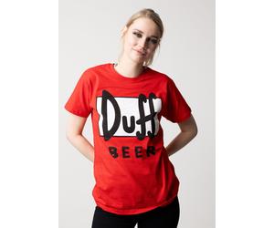 The Simpsons - Duff Red - T-Shirt - Rot - M - 100% Baumwolle Rot M