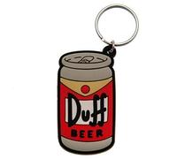 The Simpsons - Duff, Schlüsselanhänger aus Gummi, 4.5 x 6 cm