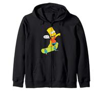 The Simpsons Eat My Shorts! Bart On Skateboard Quote Kapuzenjacke