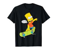 The Simpsons Eat My Shorts! Bart On Skateboard Quote T-Shirt
