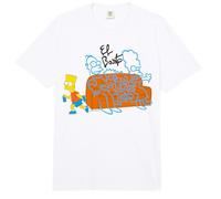 The Simpsons EL Barto Bart Graffiti of Family On Sofa Comfort Colors Adult Heavyweight T-Shirt