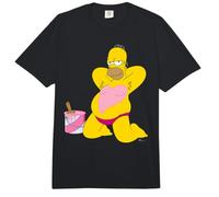 The Simpsons Homer Simpson Big Pink Heart Valentine’s Day Comfort Colors Adult Heavyweight T-Shirt