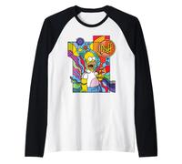 The Simpsons Homer Simpson Burping Duff Beer Pop Art Raglan