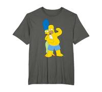 The Simpsons Marge and Flexing Homer Valentine’s Day Couple T-Shirt