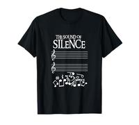 The Sound Of Silence Humorvolle Musik T-Shirt für Musiker T-Shirt
