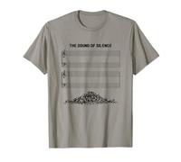 The Sound Of Silence Klassische Musiknoten Lustig Introvertiert T-Shirt