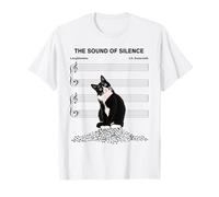 The Sound Of Silence T-Shirt für Musik- und Katzenliebhaber T-Shirt