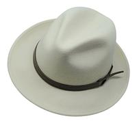 The Stoker - leichte breite Krempe - wasserabweisend - Fedora Trilby Style Filzhut, Roh, 58