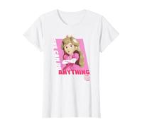 The Super Mario Bros. Movie Princess Peach Can Do Anything T-Shirt, Damen, Weiß, M
