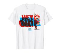 The Super Mario Bros. Movie Super Mario Hey Oh! T-Shirt, Herren, Weiß, M