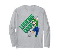 The Super Mario Galaxy Movie Looking Good Luigi Jump Langarmshirt