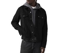 Jeansjacke LEVI'S "VINTAGE FIT TRUCKER JKT", Herren, Gr. L, berk night t, Denim/Jeans, Obermaterial: 100% Baumwolle, unifarben, hüftlang, Rundhals, 1-Knopf-Manschette, Jacken Jeansjacke, mit Knopfleis