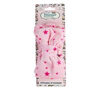 The Vintage Cosmetic Company Pippa Make-up Headband Super-Soft Fabric Hold Back Hair Vintage Inspired No Tangles Pink Polka Dot Design