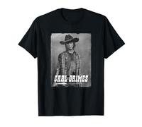 The Walking Dead Carl Silver Portrait T-Shirt