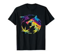 The Witcher Rainbow Paint Crest Offiziell lizenziert T-Shirt