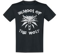 The Witcher School of The Wolf Männer T-Shirt schwarz XXL 100% Baumwolle Gaming