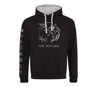 The Witcher Symbol Männer Kapuzenpullover schwarz S 50% Baumwolle, 50% Polyester Fan-Merch, TV-Serien
