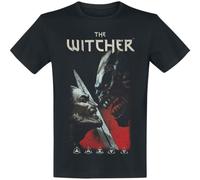 The Witcher The Curse of Crows Männer T-Shirt schwarz L 100% Baumwolle Fan-Merch, Gaming