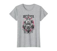 The Witcher The Wild Hunt T-Shirt, Damen, Grau Meliert, M