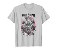 The Witcher The Wild Hunt T-Shirt, Herren, Silber, XXL