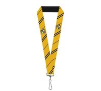 The Wizarding World of Harry Potter Schl sselband mit Hufflepuff-Wappen, Streifen, Gelb/Schwarz, elastisch