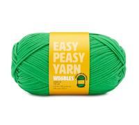 The Woobles Easy Peasy Garn, Häkeln & Strickgarn für Anfänger mit gut sichtbaren Maschen - Garn zum Häkeln - Kammgarn Medium #4 - Baumwoll-Nylon Mischung