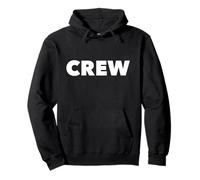 The Word Crew Front Print Uniform, Crew Team Uniform Grafik Pullover Hoodie