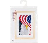 Thea Gouverneur - Kreuzstich-Set - Amerikanisher Weißkopfadler - Aida - 14 Count - Für Erwachsene - 550A