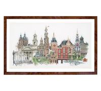 Thea Gouverneur - Kreuzstich-Set - Amsterdam - Leinen - 36 Count - Für Erwachsene - 450