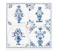 Thea Gouverneur - Kreuzstich-Set - Antike Flieen. Blumenvasen - Leinen - 36 Count - Für Erwachsene - 483