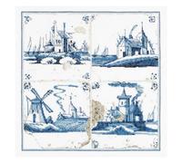 Thea Gouverneur - Kreuzstich-Set - Antike Flieen. Dörfer - Aida - 18 Count - Für Erwachsene - 484A