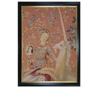 Thea Gouverneur - Kreuzstich-Set - Dame & Einhorn - Jobelan - 27 Count - Für Erwachsene - 2021