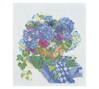 Thea Gouverneur - Kreuzstich-Set - Hortensien-Anemone - Aida - 16 Count - Für Erwachsene - 3025A