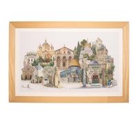 Thea Gouverneur - Kreuzstich-Set - Jerusalem Irael - Aida - 18 Count - Für Erwachsene - 533A